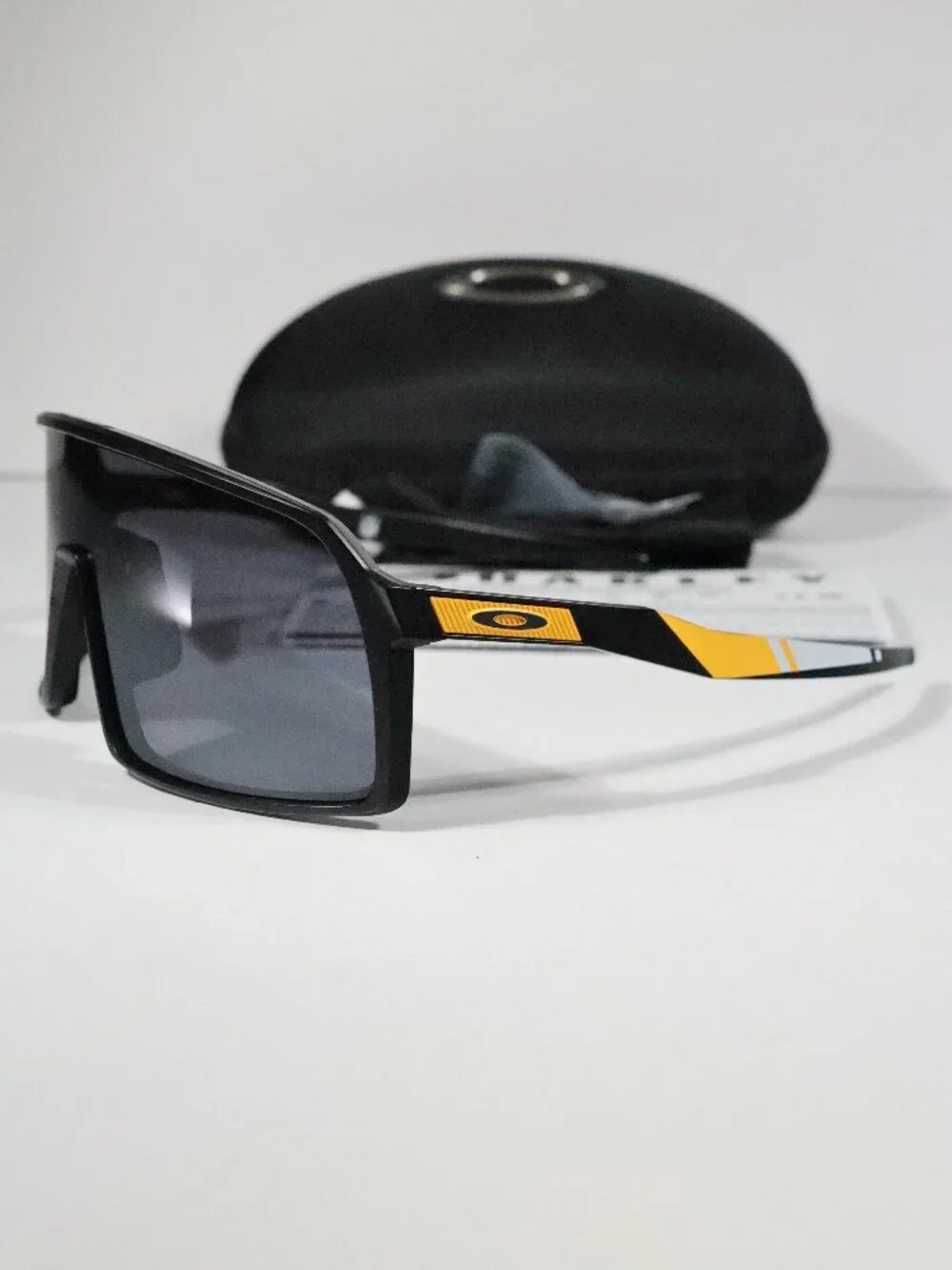 Oakley Sunglasses Pittsburgh Steelers Sutro Prinz BLack Lenses Matte Black Frame